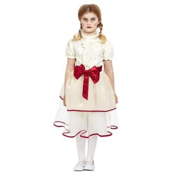 Smiffy's Disfraz de Muñeca de Porcelana crema para niña
