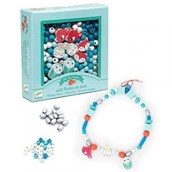 Djeco-Para niños Mayores: Cuentas y Joyas, Color Mixto