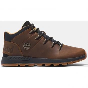 Timberland Men's Sprint Trekker Mid Chukka Boots - Brown Leather, Lace-Up, Size 40