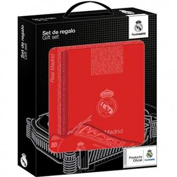 Safta- Cuadernos Unisex Adulto Set de Regalo pequeño de Real Madrid 'Red 3' 3 equipacion 18/19 311957-587 PQÑO 3ª 28x35x6, Color Rojo, Talla única