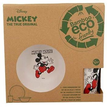 Set DE Bambu 3 PCS (Plato, Cuenco Y Vaso 270 ML) | Mickey Mouse - Disney - 90