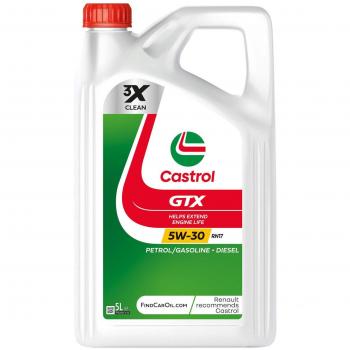 Aceite de motor Castrol GTX 5W30 para Gasolina y Diesel, 5 litros