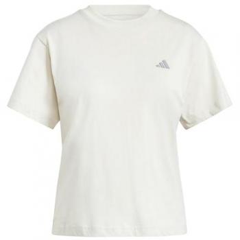 Camiseta de Manga Corta Adidas Essentials Small Logo para Mujer en color Beige, talla S