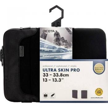 Dicota Ultra Skin PRO 13.3 Funda de Neopreno Negro con Cremallera
