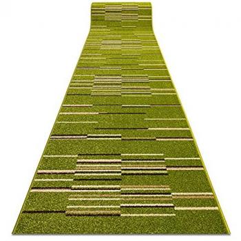 Alfombra de Pasillo Heat-Set Fryz Neli Verde Lima 90x100 cm