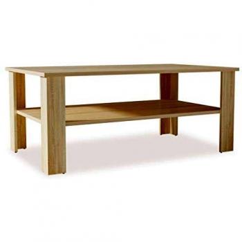 vidaXL Mesa Centro 100x59x42 cm Madera Roble Mesita Mesilla Mueble Auxiliar