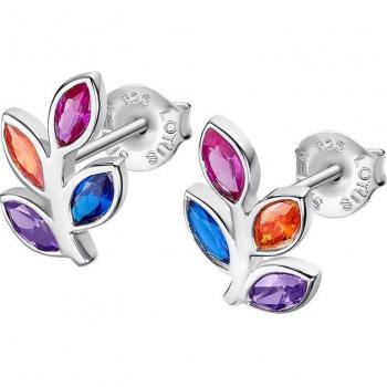 Pendientes Lotus Silver It Girl LP3523-4/1 Plata con Circonitas Rainbow Mujer