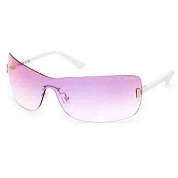 Guess Women's Sunglasses GU8287 21Z White with Gradient or Mirror Violet Lenses