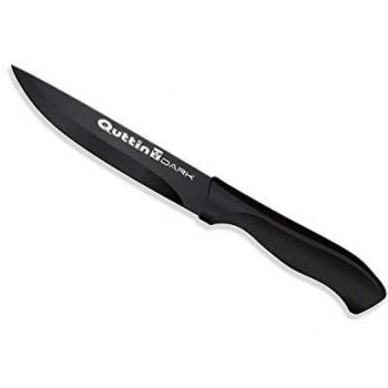 Cuchillo Multiusos Quttin Dark 11 cm - Hoja Afilada, Mango Antideslizante y Resistente