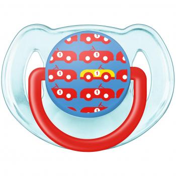 Philips Avent SCF172/14 - Chupetes decorados 6-18 meses con tetina de silicona anatómica, capuchón higiénico encajable y anilla de seguridad, colores surtidos