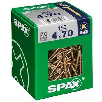 Vis Universelle Spax 'Pozi' Acier 4 x 70 mm - 150 pcs