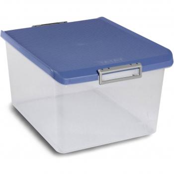 TATAY 1150005 - Caja Multiusos de Plástico, 35 Litros, Color Azul Lavanda, Dimensiones 26.5x33.5x47.5cm