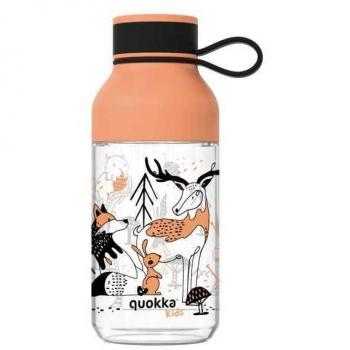 Quokka Ice Kids 430ml Tritan Water Bottle with Strap - In The Woods