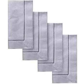 Página de inicio Servilletas blancas Tela de lino de algodón Paño de mesa Servilleta de restaurante Servilletas para servilletas de fiesta de boda- 55x55 cm