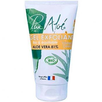 Pur Aloe Organic Exfoliating Gel 81% Aloe Vera for Face and Body - 150ml
