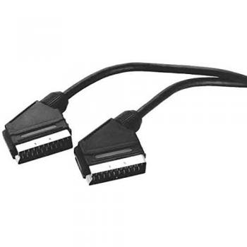 Cable SCART de 1.5m Televes Preisner SC1521L - Conectividad Audio y Video, 21 pines, color negro