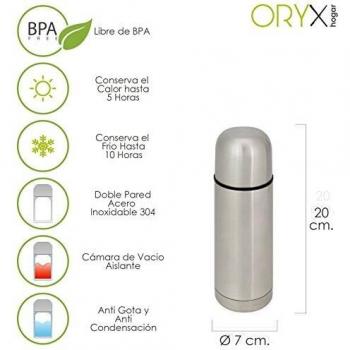 Oryx 5075000 Termo Liquidos Acero Inoxidable Antigoteo 350 Ml.