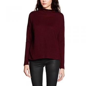 ICHI Mimi LS, Camiseta de Manga Larga para Mujer, Rot