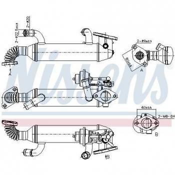 Enfriador de gases de escape EGR NISSENS 989290