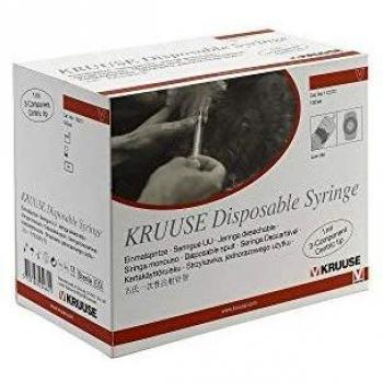 Kruuse Jeringa Desechable 3 Componentes 100 Unidades 1 ml