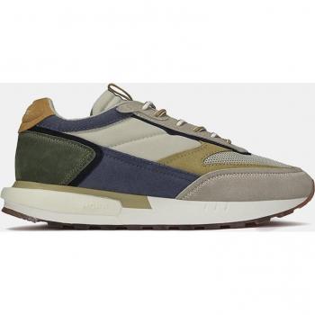 Hoff Kathmandu Low Leather Running Sneakers with Printed Sole