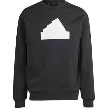 Sudadera adidas Future Icon Badge Of Sport Crew Hombres - Negro, Blanco