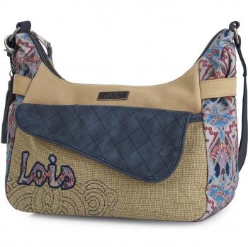 Bolso bandolera lois beige 92676.