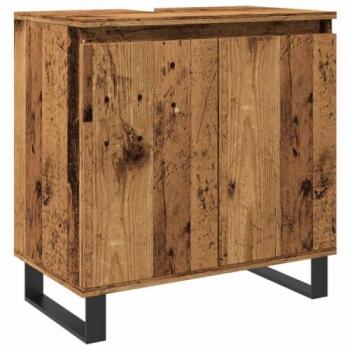 Armario de baño madera de ingeniería envejecida 58x33x60 cm