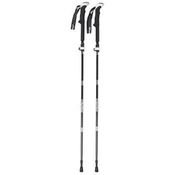 Bastones de Trail Running Columbus TRC100 - Par, color negro y blanco, ligeros y ajustables, diseño ergonómico para mayor comodidad, fabricados en materiales resistentes y duraderos