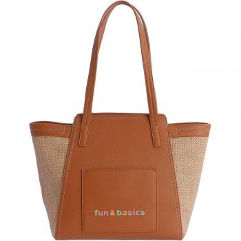 Bernarda Beige - Bolso de hombro con cremallera