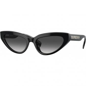 Burberry Be4373U Debbie Cat Eye Sunglasses for Women, Color: Black, Size: 54 MM