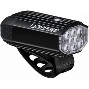 Lezyne Luz Delantera Micro Drive 800+ Plateado - 800 lúmenes, diseño compacto, tecnología de luz LED, múltiples modos de iluminación, carga USB integrada, resistente al agua
