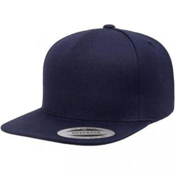 Flexfit Premium 5-Panel Snapback Cap - Navy, One Size