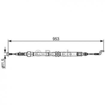 Cable de freno de mano BOSCH 1 987 477 707