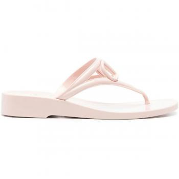 Valentino Garavani Women's Vlogo Signature Thong Sandals in Pink | Size 41