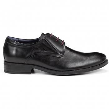 Zapatos Fluchos de Cordones para Hombre en Color Negro