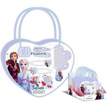 Set de 6 Accesorios para el Pelo Kids Licensing - Frozen 2 Bolso, Peine 21 x 24 cm