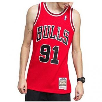 Camiseta de baloncesto Mitchell & Ness Chicago Bulls Dennis Rodman Roja