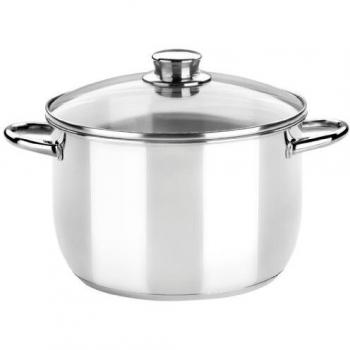 Monix Optima - Olla Vapor 24 cm con tapa de cristal