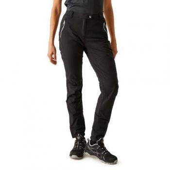 Pantalón de Montaña Mujer Regatta Mountain III Negro Impermeable Talla 10