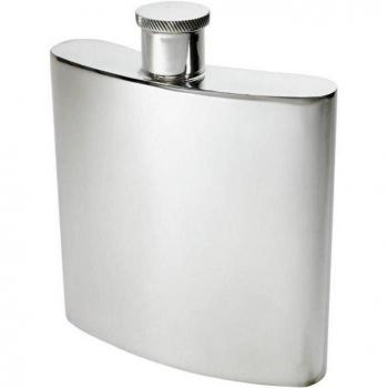 26oz gigante Plain peltre riñón espíritu petaca