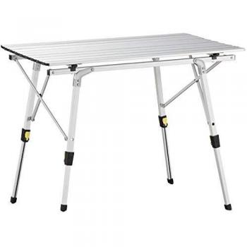 Nestling® 91 x 52cm Mesa para Acampada, Mesa Plegable De Aluminio, Altura Regulable,Al Aire Libre, Picnic/Barbacoa +