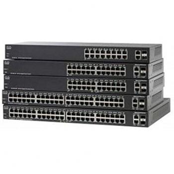 Cisco SF-200-24P Smart Switch 24 Fast Ethernet 10/100 Ports 2 Combo Mini-GBIC Ports PoE