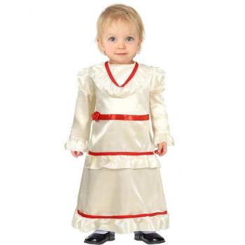 Disfraz de Bebé Anabelle con Vestido Blanco