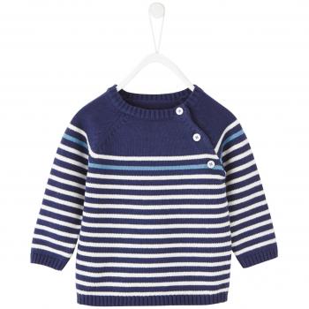 VERTBAUDET Jersey a rayas para bebé niño Azul Tinta A Rayas 3M