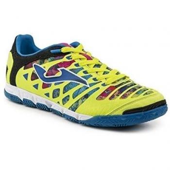 Zapatilla de fútbol sala Super Regate Amarillo Flúor-Multicolor Talla 11,5 USA