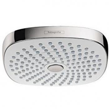 Hansgrohe 26524400 Croma Select E 180 ducha fija, 2 tipos de chorro, blanco/cromo