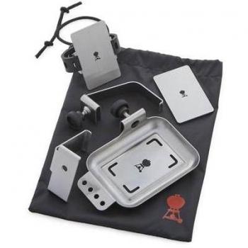Kit de soporte de 6 piezas para Weber Connect - Soporte Smart Grilling Hub, incluye seis piezas diseñadas para facilitar la conexión y uso del sistema Weber Connect, compatible con parrillas Weber, permite monitorear la cocción a través de una