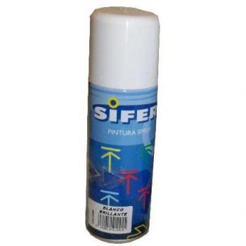 Spray Esmalte Sintético Brillante 200ml Color Blanco Brillo
