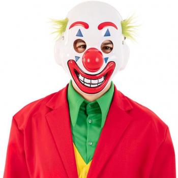 Máscara de Payaso Sonriente de Plástico Eurocarnavales